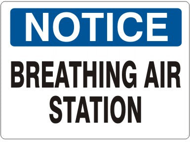 Notice Breathing Air Station Signs | N-0503