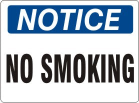 Notice No Smoking Signs | N-4745