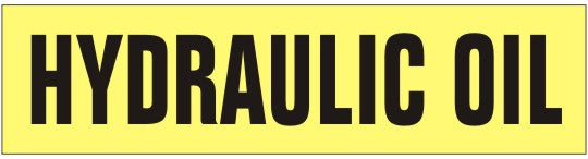 Hydraulic Oil Press-On Decal | PD-0015
