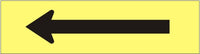Arrow Black On Yellow Press-On Decal | PD-0019
