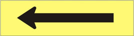 Arrow Black On Yellow Press-On Decal | PD-0019