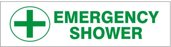Emergency Shower Press-On Decal | PD-1633