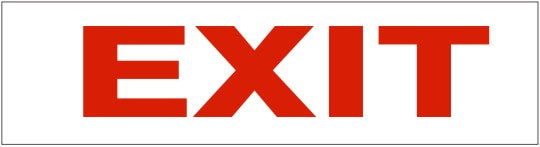 Exit Press-On Decal | PD-1681