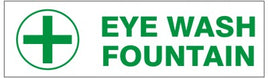 Eye Wash Fountain Press-On Decal | PD-1712
