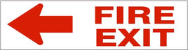 Fire Exit Left Arrow Press-On Decal | PD-2622