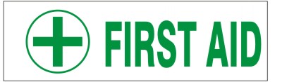 First Aid Press-On Decal | PD-2666