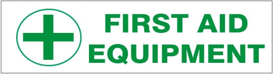 First Aid Equipment Press-On Decal | PD-2669
