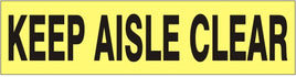 Keep Aisle Clear Press-On Decal | PD-4401