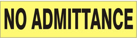 No Admittance Press-On Decal | PD-4707