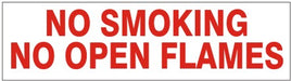 No Smoking No Open Flames Press-On Decal | PD-4876