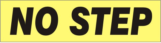 No Step Press-On Decal | PD-6010