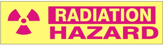 Radiation Hazard Press-On Decal | PD-6610