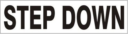 Step Down Press-On Decal | PD-7122