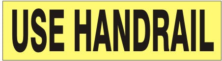 Use Handrail Press-On Decal | PD-8610