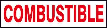 Combustible Press-On Decal | PD-9952