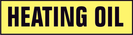 Heating Oil Press-On Decal | PD-9953