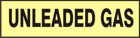 Unleaded Gas Press-On Decal | PD-9958