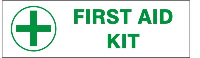 First Aid Kit Press-On Decal | PD-2673