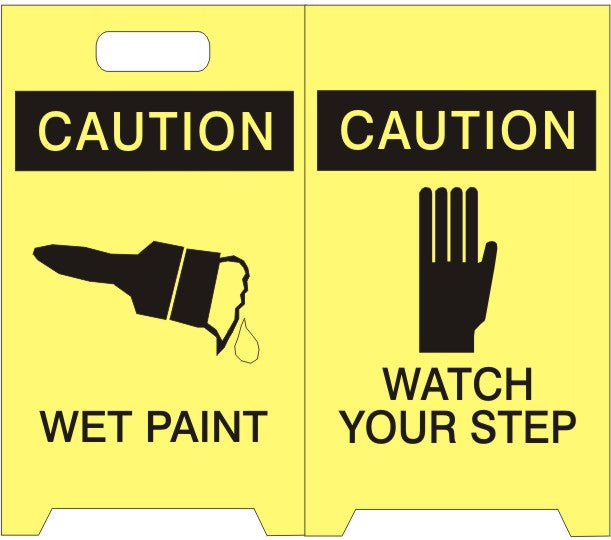 Caution Wet Paint - Watch Your Step Floor Stand Sign | FFS-2