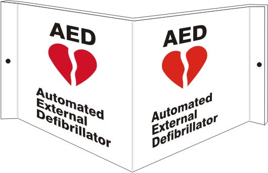 AED Wall Projection Standard and Glow | PWS-100