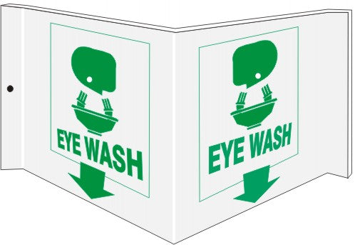 Eye Wash Wall Projection Standard and Glow | PWS-2
