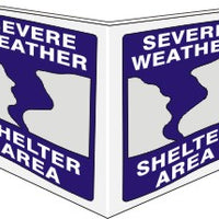 Severe Weather Shelter Area Wall Projection Standard and Glow | PWS-72