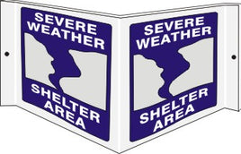Severe Weather Shelter Area Wall Projection Standard and Glow | PWS-72