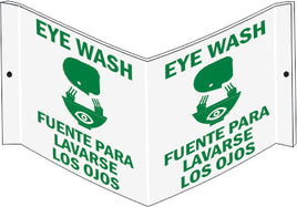Eye Wash Bilingual Wall Projection Standard and Glow | PWS-8