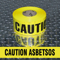 Caution Asbestos  3 Mil Barricade Tape | SBT-02