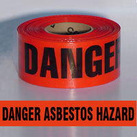 Danger Asbestos Hazard  3 Mil Barricade Tape | BT4085